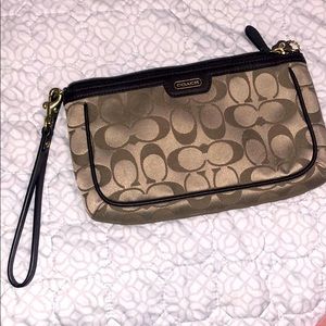 Coach clutch wristlet